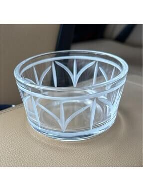 Tiffany & Co. Clear Glass Round Bowl Glossy Finish MPN 4963